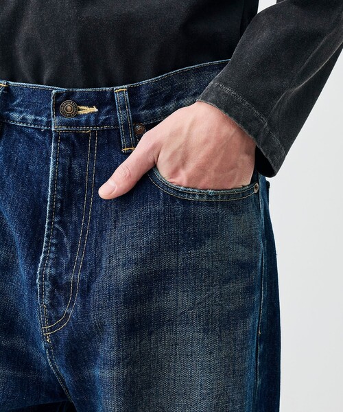 EDITION(エディション)の「ビンテージデニム パンツ(デニムパンツ・メンズ・ダークブルー/ライトブルー・S/M/L)」の9枚目の写真