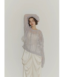 NOTREemor（ノートルエモア）の「lame tulle knit（ニット/セーター）」