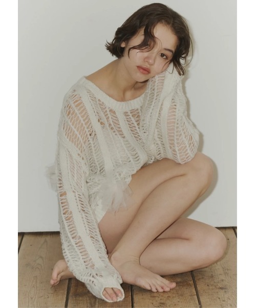 NOTREemor(ノートルエモア)の「back hole Volume Knit(ニット NOTREemor(ノートルエモア)の「back hole Volume Knit(ニット