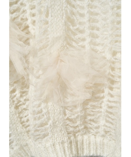 NOTREemor(ノートルエモア)の「lame tulle knit(ニット/セーター・レディース・ラベンダー/ホワイト・FREE)」の16枚目の写真