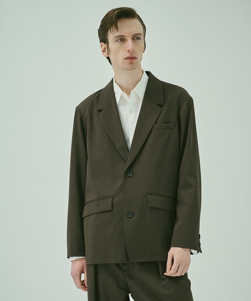 STUDIOUS(ステュディオス)の「【STUDIOUS】Non-Mulesed W Jacket(テーラードジャケット・メンズ・ブラウン/ブラック/グレイッシュベージュ・1/2/3)」の3枚目の写真