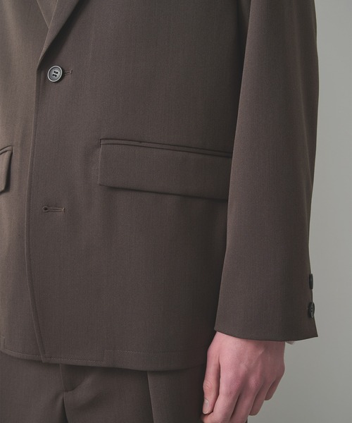 STUDIOUS(ステュディオス)の「【STUDIOUS】Non-Mulesed W Jacket(テーラードジャケット・メンズ・ブラウン/ブラック/グレイッシュベージュ・1/2/3)」の16枚目の写真