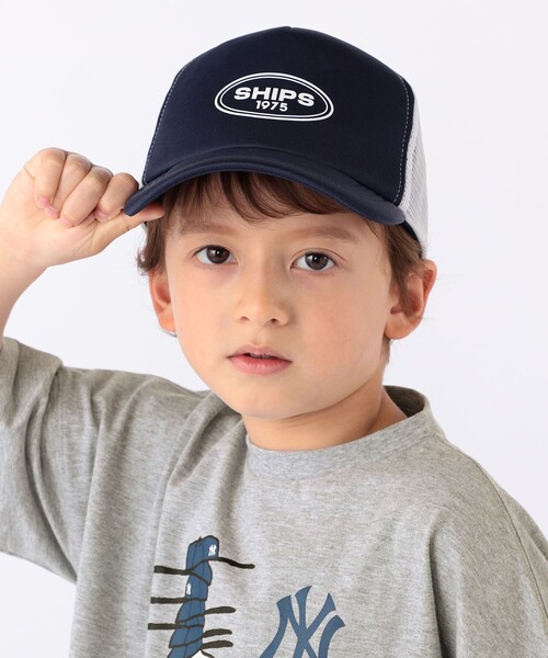 SHIPS（シップス）の「SHIPS KIDS:ラウンドブリム メッシュ キャップ（キャップ・キッズ・ベージュ/ネイビー・MEDIUM/LARGE）」の9枚目の写真