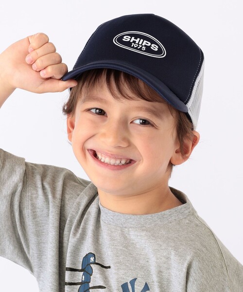 SHIPS（シップス）の「SHIPS KIDS:ラウンドブリム メッシュ キャップ（キャップ・キッズ・ベージュ/ネイビー・MEDIUM/LARGE）」の10枚目の写真