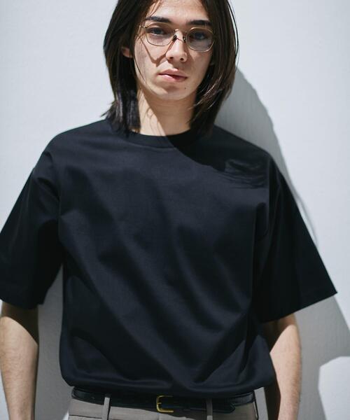 URBAN RESEARCH DOORS(アーバンリサーチドアーズ)の「『仁村紗和さん着用』『UR TECH』 サマシェア クルーネックTシャツ(Tシャツ/カットソー・メンズ・ブラック/ネイビー/グリーン/ホワイト・MEDIUM/SMALL/X-LARGE/LARGE)」の2枚目の写真