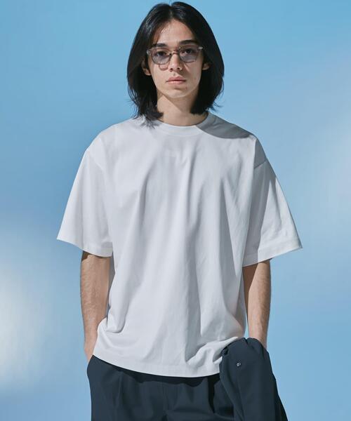 URBAN RESEARCH DOORS(アーバンリサーチドアーズ)の「『仁村紗和さん着用』『UR TECH』 サマシェア クルーネックTシャツ(Tシャツ/カットソー・メンズ・ブラック/ネイビー/グリーン/ホワイト・MEDIUM/SMALL/X-LARGE/LARGE)」の18枚目の写真