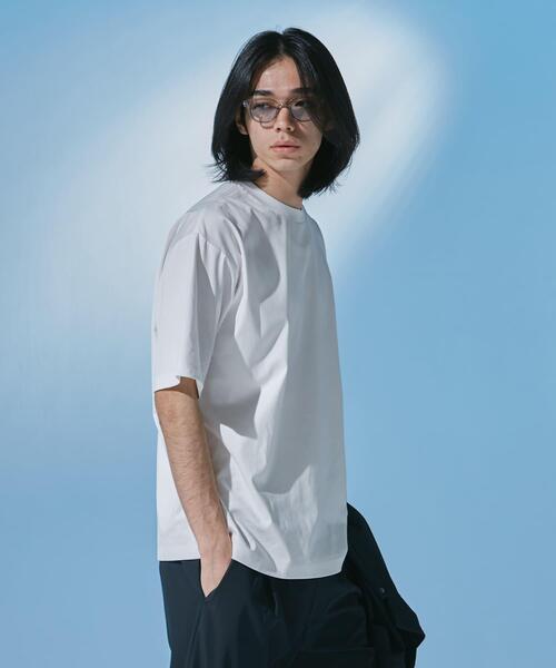 URBAN RESEARCH DOORS(アーバンリサーチドアーズ)の「『仁村紗和さん着用』『UR TECH』 サマシェア クルーネックTシャツ(Tシャツ/カットソー・メンズ・ブラック/ネイビー/グリーン/ホワイト・MEDIUM/SMALL/X-LARGE/LARGE)」の19枚目の写真