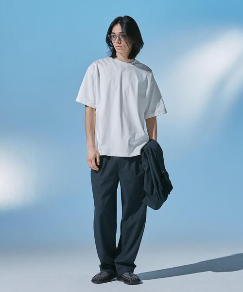 URBAN RESEARCH DOORS(アーバンリサーチドアーズ)の「『仁村紗和さん着用』『UR TECH』 サマシェア クルーネックTシャツ(Tシャツ/カットソー・メンズ・ブラック/ネイビー/グリーン/ホワイト・MEDIUM/SMALL/X-LARGE/LARGE)」の20枚目の写真