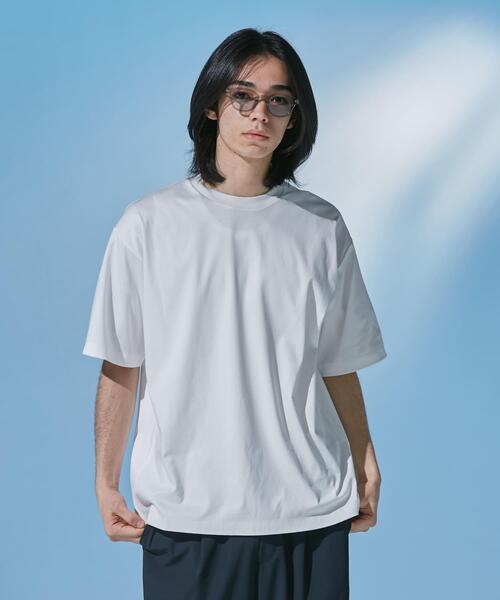 URBAN RESEARCH DOORS(アーバンリサーチドアーズ)の「『仁村紗和さん着用』『UR TECH』 サマシェア クルーネックTシャツ(Tシャツ/カットソー・メンズ・ブラック/ネイビー/グリーン/ホワイト・MEDIUM/SMALL/X-LARGE/LARGE)」の21枚目の写真