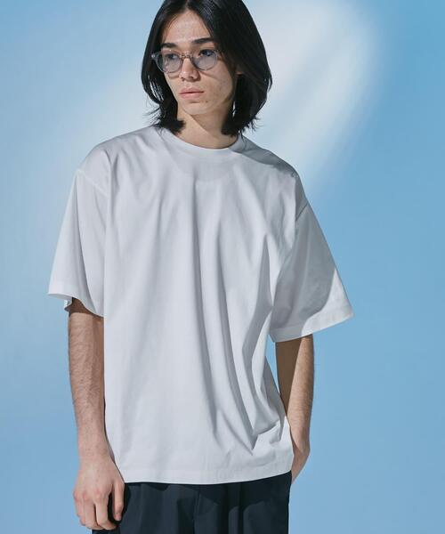 URBAN RESEARCH DOORS(アーバンリサーチドアーズ)の「『仁村紗和さん着用』『UR TECH』 サマシェア クルーネックTシャツ(Tシャツ/カットソー・メンズ・ブラック/ネイビー/グリーン/ホワイト・MEDIUM/SMALL/X-LARGE/LARGE)」の7枚目の写真