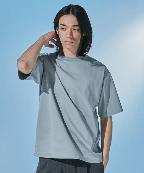 URBAN RESEARCH DOORS(アーバンリサーチドアーズ)の「『仁村紗和さん着用』『UR TECH』 サマシェア クルーネックTシャツ(Tシャツ/カットソー・メンズ・ブラック/ネイビー/グリーン/ホワイト・MEDIUM/SMALL/X-LARGE/LARGE)」の13枚目の写真