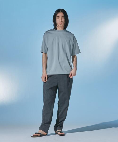 URBAN RESEARCH DOORS(アーバンリサーチドアーズ)の「『仁村紗和さん着用』『UR TECH』 サマシェア クルーネックTシャツ(Tシャツ/カットソー・メンズ・ブラック/ネイビー/グリーン/ホワイト・MEDIUM/SMALL/X-LARGE/LARGE)」の6枚目の写真