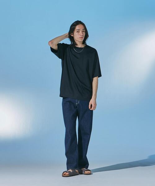 URBAN RESEARCH DOORS(アーバンリサーチドアーズ)の「『仁村紗和さん着用』『UR TECH』 サマシェア クルーネックTシャツ(Tシャツ/カットソー・メンズ・ブラック/ネイビー/グリーン/ホワイト・MEDIUM/SMALL/X-LARGE/LARGE)」の15枚目の写真