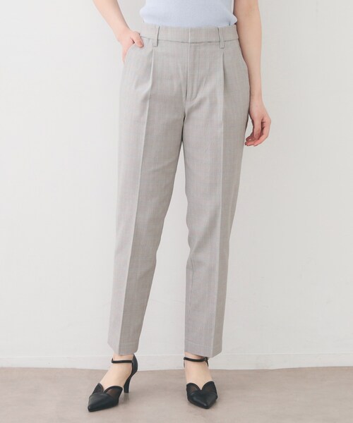 index（インデックス）の「Everyday！テーパードパンツ【洗濯機OK/吸水速乾/接触冷感/透け防止】《XS～LL/6col》（その他パンツ・レディース・オフホワイト/ネイビー系2/ネイビー/グレー系1/ライトグリーン/ブラック系1・38/36/34/03/02/44/42/40）」の3枚目の写真