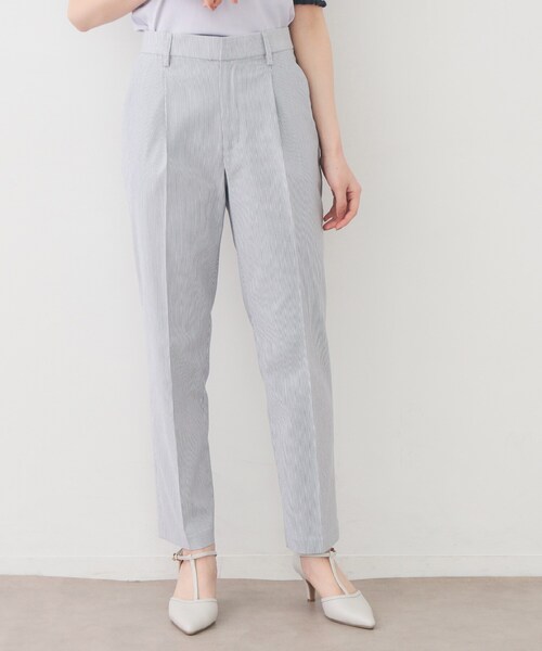 index（インデックス）の「Everyday！テーパードパンツ【洗濯機OK/吸水速乾/接触冷感/透け防止】《XS～LL/6col》（その他パンツ・レディース・オフホワイト/ネイビー系2/ネイビー/グレー系1/ライトグリーン/ブラック系1・38/36/34/03/02/44/42/40）」の6枚目の写真