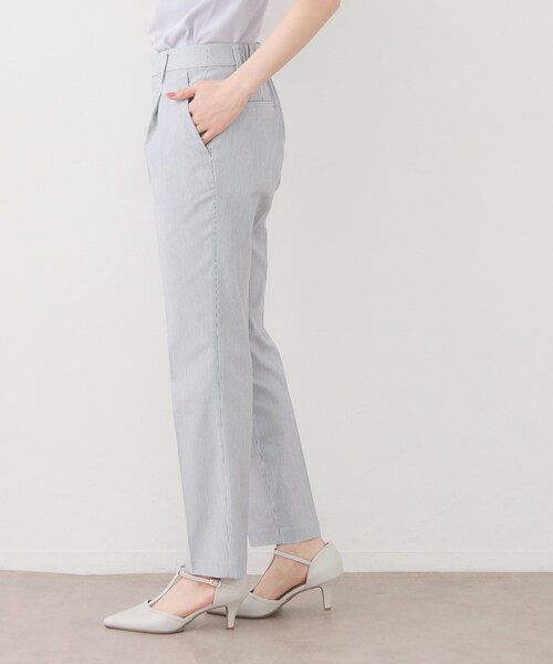 index（インデックス）の「Everyday！テーパードパンツ【洗濯機OK/吸水速乾/接触冷感/透け防止】《XS～LL/6col》（その他パンツ・レディース・オフホワイト/ネイビー系2/ネイビー/グレー系1/ライトグリーン/ブラック系1・38/36/34/03/02/44/42/40）」の9枚目の写真