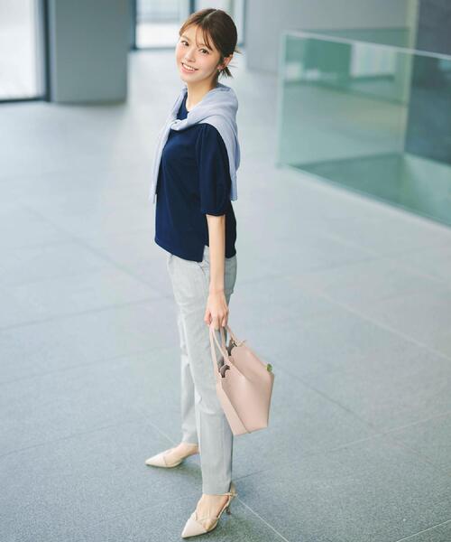 index（インデックス）の「Everyday！テーパードパンツ【洗濯機OK/吸水速乾/接触冷感/透け防止】《XS～LL/6col》（その他パンツ・レディース・オフホワイト/ネイビー系2/ネイビー/グレー系1/ライトグリーン/ブラック系1・38/36/34/03/02/44/42/40）」の20枚目の写真