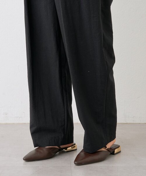 RIVE DROITE（リヴドロワ）の「予約【撥水機能付き】コットンライクイージーパンツ（その他パンツ・レディース・カーキ/ブラック/ベージュ・38/36）」の17枚目の写真