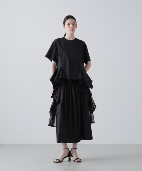 ADORE（アドーア）の「◆グラフコットンブラウス（シャツ/ブラウス・レディース・ブラック/ホワイト・38）」の4枚目の写真