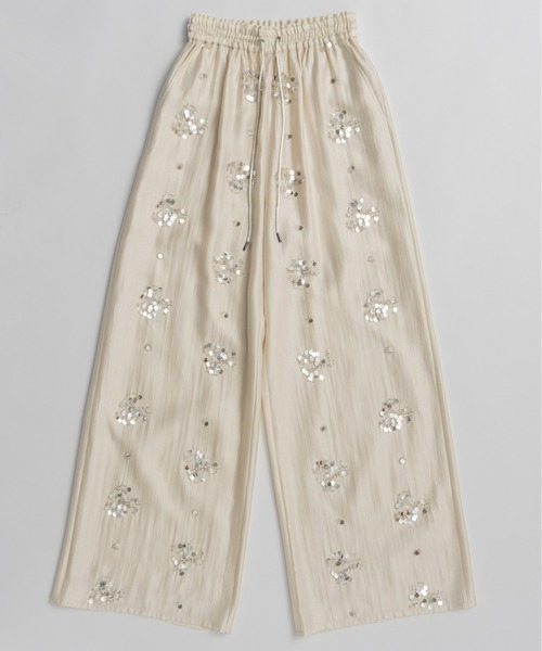 PRANK PROJECT（プランクプロジェクト）の「【2026Summer Pre-Order】エンブロイダリーイージーパンツ / Embroidered Easy Pants（その他パンツ・レディース・ネイビー/ホワイト・36/38）」の12枚目の写真