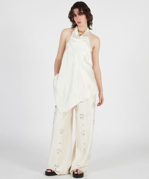 PRANK PROJECT（プランクプロジェクト）の「【2026Summer Pre-Order】エンブロイダリーイージーパンツ / Embroidered Easy Pants（その他パンツ・レディース・ネイビー/ホワイト・36/38）」の16枚目の写真