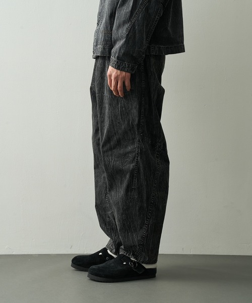 and wander(アンドワンダー)の「【and wander/アンドワンダー】breach twill wide pants(その他パンツ・メンズ・ブラック・M/L)」の3枚目の写真