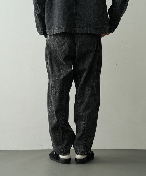 and wander(アンドワンダー)の「【and wander/アンドワンダー】breach twill wide pants(その他パンツ・メンズ・ブラック・M/L)」の4枚目の写真
