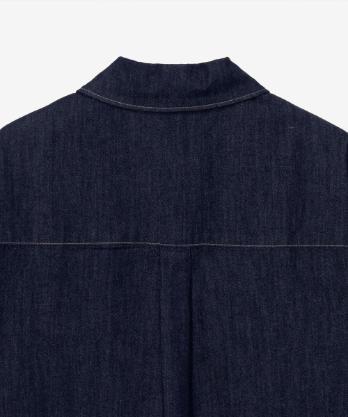 MINDBRIDGE（マインドブリッジ）の「[COUTURE]ノンフェードデニムオーバーサイズ半袖シャツ（シャツ/ブラウス・メンズ・インディゴブルー・95/100/105/110）」の10枚目の写真