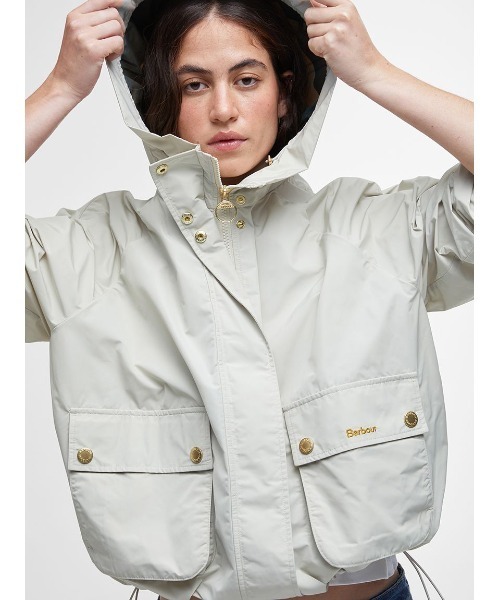 Barbour（バブアー）の「Mae シャワープルーフ ノンワックス ジャケット（レディース）（その他アウター・レディース・ブラック/ライトベージュ/オリーブ・8/10）」の7枚目の写真