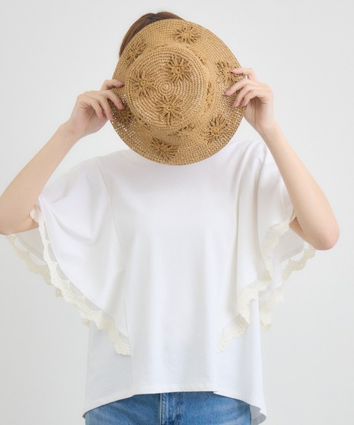 KATHARINE ROSS(キャサリンロス)の「【KATHARINE ROSS】【JUNK PRODUCTIONS】フラワー刺しゅうハット(ハット・レディース・グレー/キャメル・MEDIUM)」の15枚目の写真