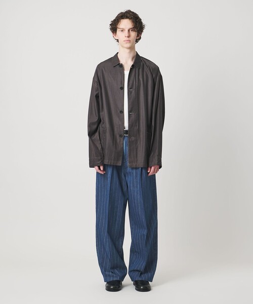 MONKEY TIME(モンキータイム)の「ライトオンス ストライプ デニム 2P ワイド パンツ(デニムパンツ・メンズ・コバルトブルー/ネイビー・XL/L/M/S)」の17枚目の写真