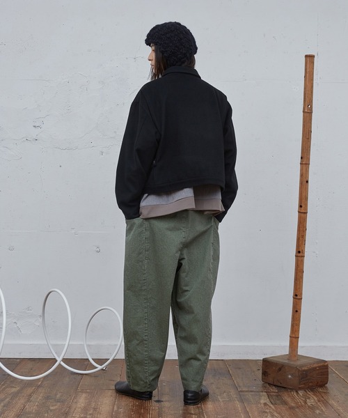 Dulcamara(ドゥルカマラ)の「ラムビーバーブルゾンJK - PLAIN(ブルゾン・メンズ・ブラック・0/1)」の3枚目の写真