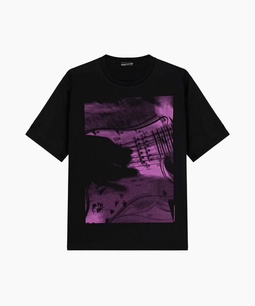 LAD MUSICIAN(ラッドミュージシャン)の「PERMANENT ROCKER PRINT BIG T-SHIRT(Tシャツ/カットソー・メンズ・ブラック/ホワイト・46/44/42)」の2枚目の写真