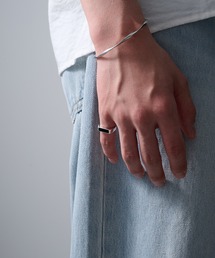 MAISON CLUB（メゾンクラブ）の「【MAISON CLUB】Square Bar Ring Silver925 KUN（リング）」