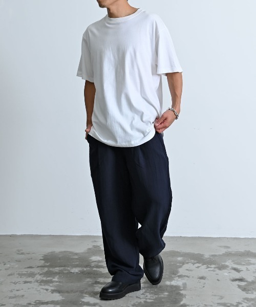 BENUSTA(ベヌスタ)の「『BENUSTA/ベヌスタ』バルーンパンツ スラックス【GC】(スラックス・メンズ・ネイビー/ブラック・L/M)」の10枚目の写真