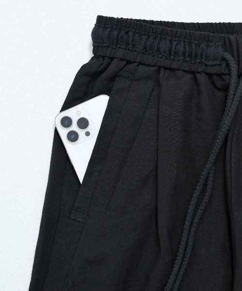 BENUSTA(ベヌスタ)の「『BENUSTA/ベヌスタ』バルーンパンツ スラックス【GC】(スラックス・メンズ・ネイビー/ブラック・L/M)」の4枚目の写真