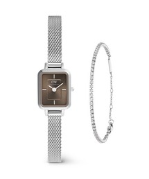 Daniel Wellington（ダニエルウェリントン）の「母の日ギフトセット Quadro Mini 15.4x18.2 Sterling S Sunray Greige+ Classic Tennis Bracelet（その他）」
