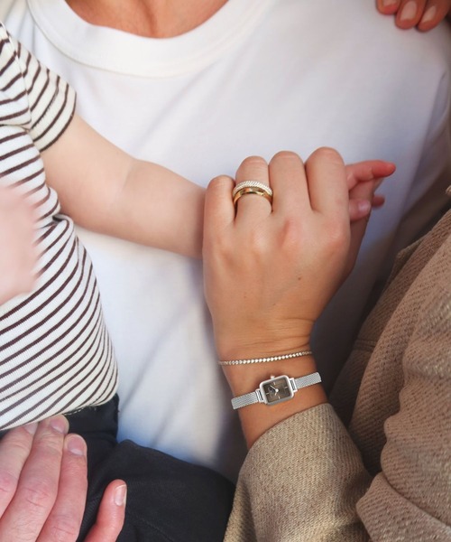 Daniel Wellington（ダニエルウェリントン）の「母の日ギフトセット Quadro Mini 15.4x18.2 Sterling S Sunray Greige+ Classic Tennis Bracelet（その他・レディース・シルバー・ONE SIZE）」の3枚目の写真