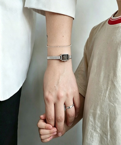 Daniel Wellington（ダニエルウェリントン）の「母の日ギフトセット Quadro Mini 15.4x18.2 Sterling S Sunray Greige+ Classic Tennis Bracelet（その他・レディース・シルバー・ONE SIZE）」の4枚目の写真