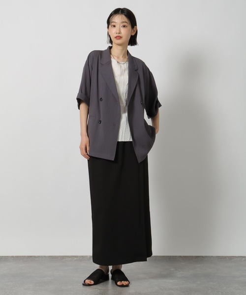 LAKOLE(ラコレ)の「フロントスリットナロースカート / 672208(スカート・レディース・グレー/ブルー/ブラック・MEDIUM/LARGE)」の18枚目の写真