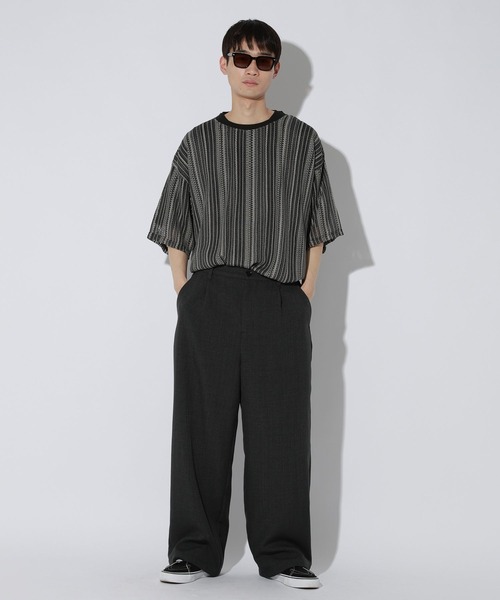 LAKOLE(ラコレ)の「スカシレースアンサンブルTシャツ / 665048(Tシャツ/カットソー・メンズ・ライトグレー/ブラウン/アイボリー/ブラック/グリーン・X-LARGE/LARGE/MEDIUM)」の11枚目の写真