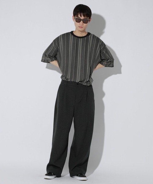 LAKOLE(ラコレ)の「スカシレースアンサンブルTシャツ / 665048(Tシャツ/カットソー・メンズ・ライトグレー/ブラウン/アイボリー/ブラック/グリーン・X-LARGE/LARGE/MEDIUM)」の12枚目の写真