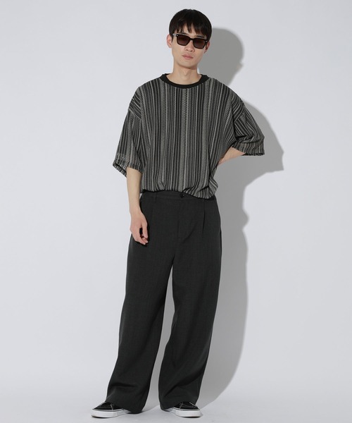 LAKOLE(ラコレ)の「スカシレースアンサンブルTシャツ / 665048(Tシャツ/カットソー・メンズ・ライトグレー/ブラウン/アイボリー/ブラック/グリーン・X-LARGE/LARGE/MEDIUM)」の13枚目の写真