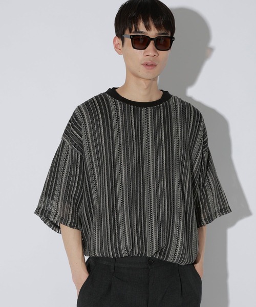 LAKOLE(ラコレ)の「スカシレースアンサンブルTシャツ / 665048(Tシャツ/カットソー・メンズ・ライトグレー/ブラウン/アイボリー/ブラック/グリーン・X-LARGE/LARGE/MEDIUM)」の14枚目の写真