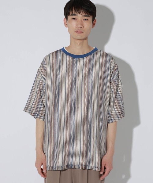 LAKOLE(ラコレ)の「スカシレースアンサンブルTシャツ / 665048(Tシャツ/カットソー・メンズ・ライトグレー/ブラウン/アイボリー/ブラック/グリーン・X-LARGE/LARGE/MEDIUM)」の20枚目の写真