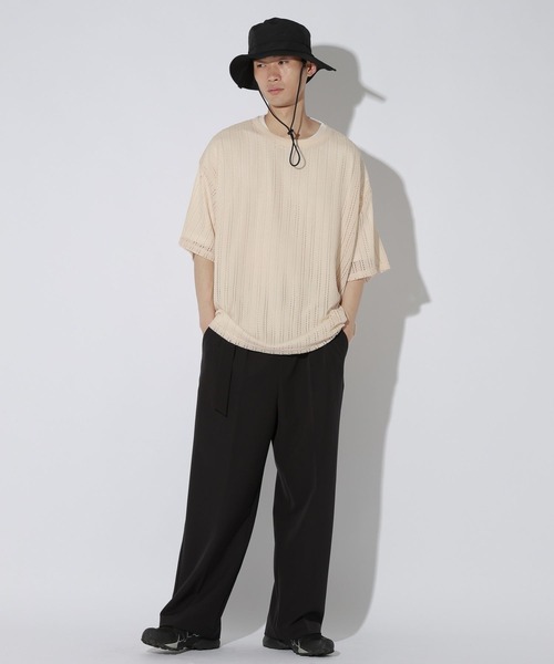 LAKOLE(ラコレ)の「スカシレースアンサンブルTシャツ / 665048(Tシャツ/カットソー・メンズ・ライトグレー/ブラウン/アイボリー/ブラック/グリーン・X-LARGE/LARGE/MEDIUM)」の22枚目の写真