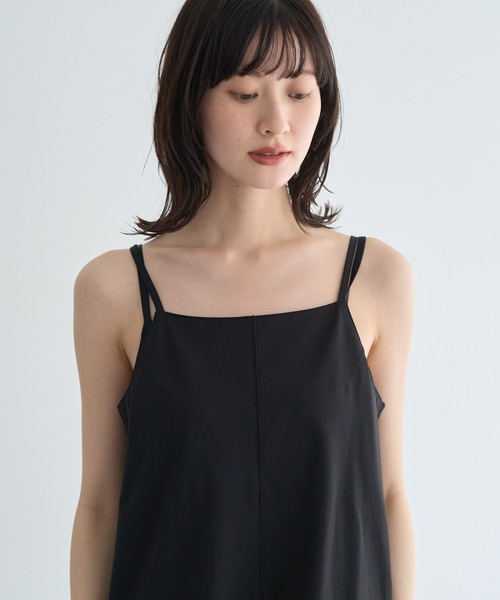 YECCA VECCA(イェッカヴェッカ)の「【2点SET】シアーポロシャツ×キャミワンピース(ワンピース・レディース・ブラック/ブラウン・FREE)」の18枚目の写真