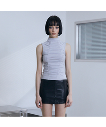 VOONT（ブント）の「Shirring High Neck Sleeveless (SKY BLUE)（Tシャツ/カットソー）」