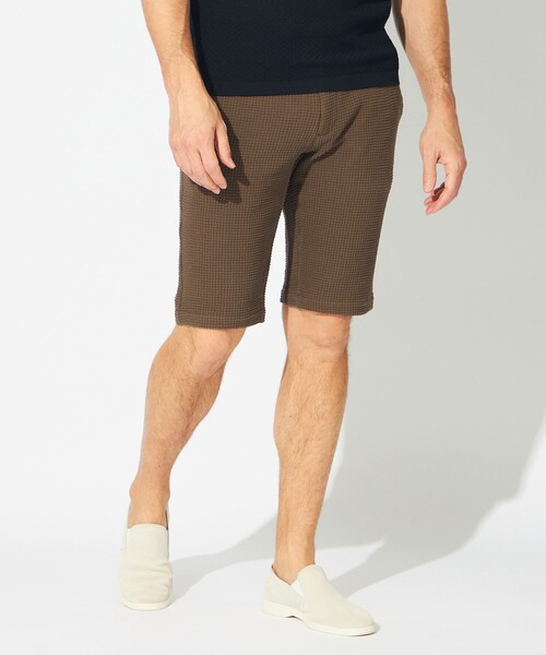 EPOCA UOMO(エポカウォモ)の「ワッフルジャージーショートパンツ(その他パンツ・メンズ・ブラック/ブラウン系その他3/ホワイト・46/48)」の3枚目の写真