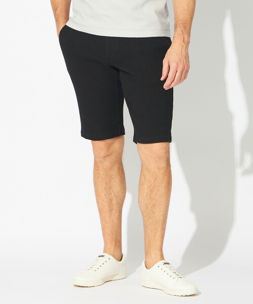 EPOCA UOMO(エポカウォモ)の「ワッフルジャージーショートパンツ(その他パンツ・メンズ・ブラック/ブラウン系その他3/ホワイト・46/48)」の2枚目の写真